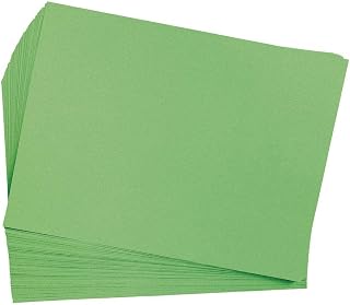Colorations 9" x 12" Mediumweight Green Construction Paper, 50 Sheets