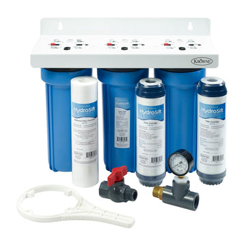 HydroSift Triple Water Filter Assembly Kit by Krowne – 10000 gallons, Model KR-HS3-KIT