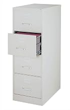 Hirsh 26.5-in Deep Metal 4 Drawer Legal Width Vertical File Cabinet Light Gray