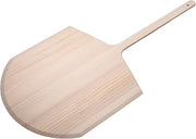 Winco 20" x 20" Tan Wood Pizza Peel
