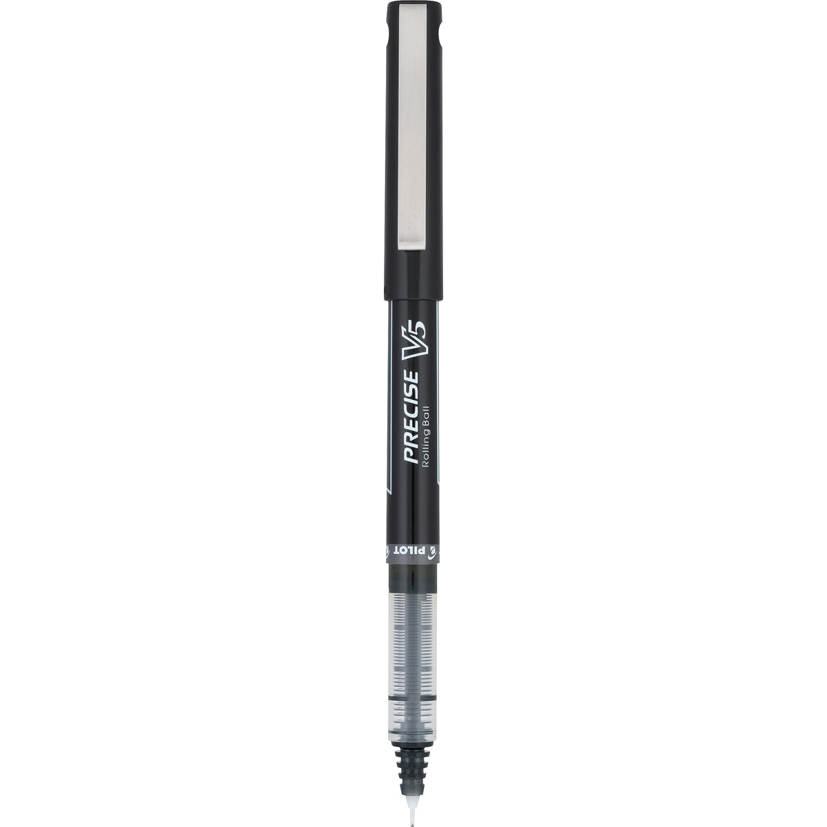 Precise V5 Rollerball Pens by PILOT – 12 Count (Pack of 1), Plastic, Black, Model 35334