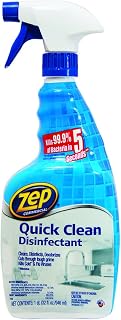 Zep 1047858CT 5 Second Quick Clean Disinfectant, 32 oz Spray Bottle, 12/Carton