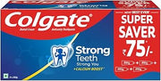 Strong Teeth, Colgate Toothpaste Dental Cream Strong Teeth - 100Gm (Pack of 3)