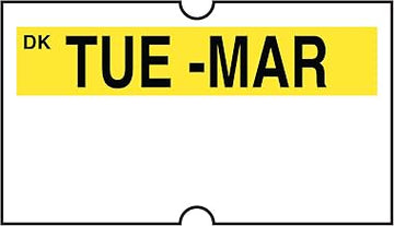 DayMark Safety Systems IT120534-2-TUE DuraMark Date Coder Permanent Label, Tuesday for DM3 SpeedyMark 10 1-Line Marking Gun (Pack of 8 Rolls)