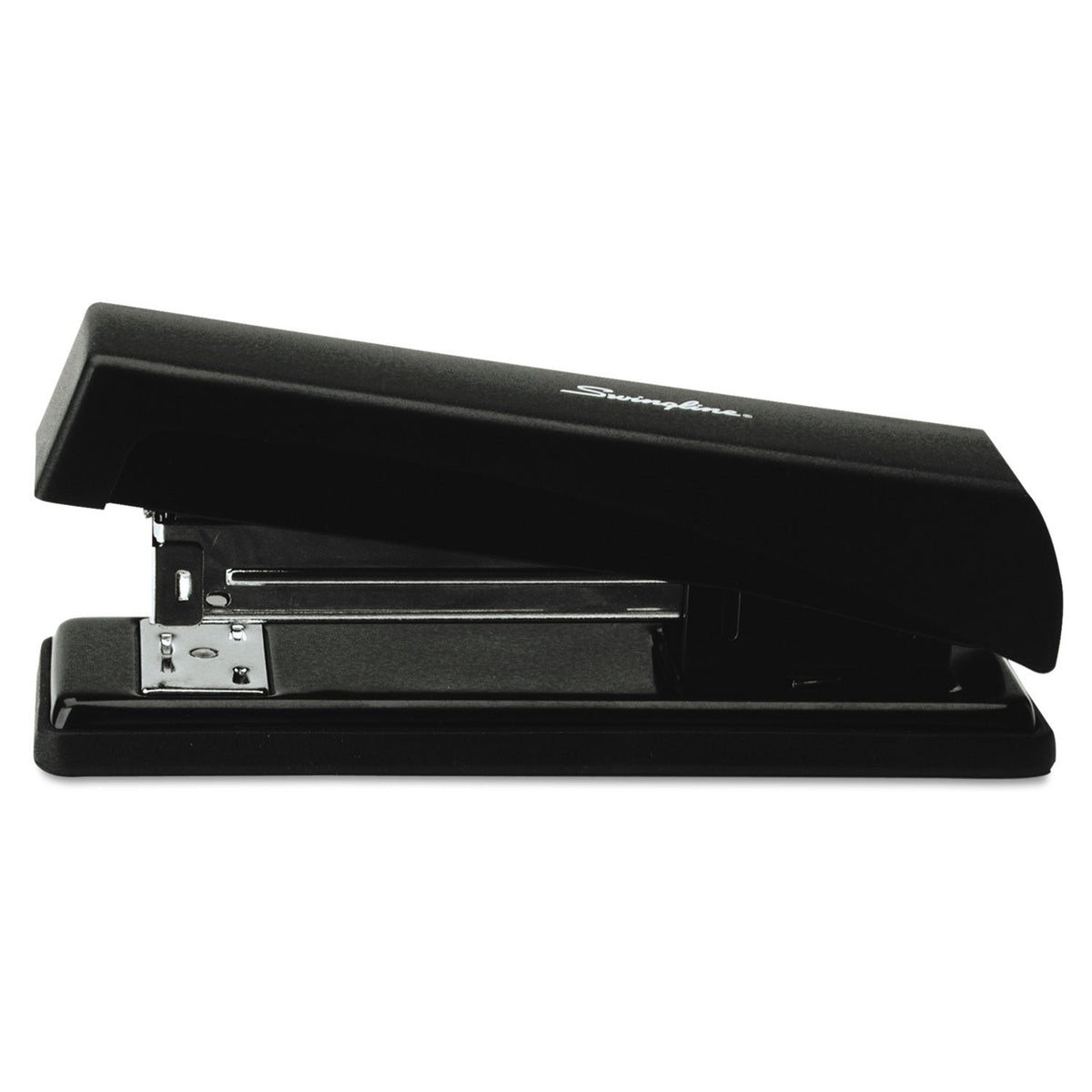 Compact Desk Stapler Pre Packed with 1000 Staples () by Swingline – Metal, Black, Model S7078911P