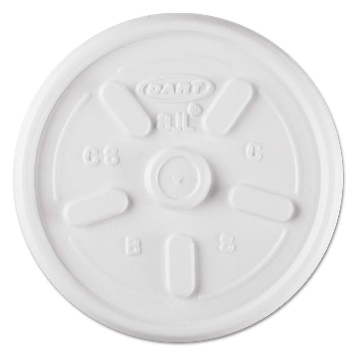 Translucent, Straw Slotted Lid - 1000 Per Case. by DART – One Size, 12.0 ounces, Plastic, White, Pack of 1000