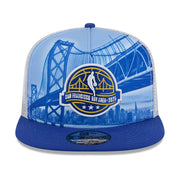 SF San Francisco Bay 9FIFTY A-Frame 2025 All-Star Game Golden Gate Snapback Cap by New Era – Cotton, Polyester, White, Royal, Model 60652368