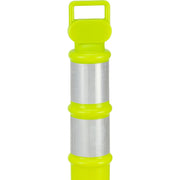 Portable Delineator Post w/ 3" Reflective Bands by Global Industrial – Polyethylene, Lime Green, Model 670796