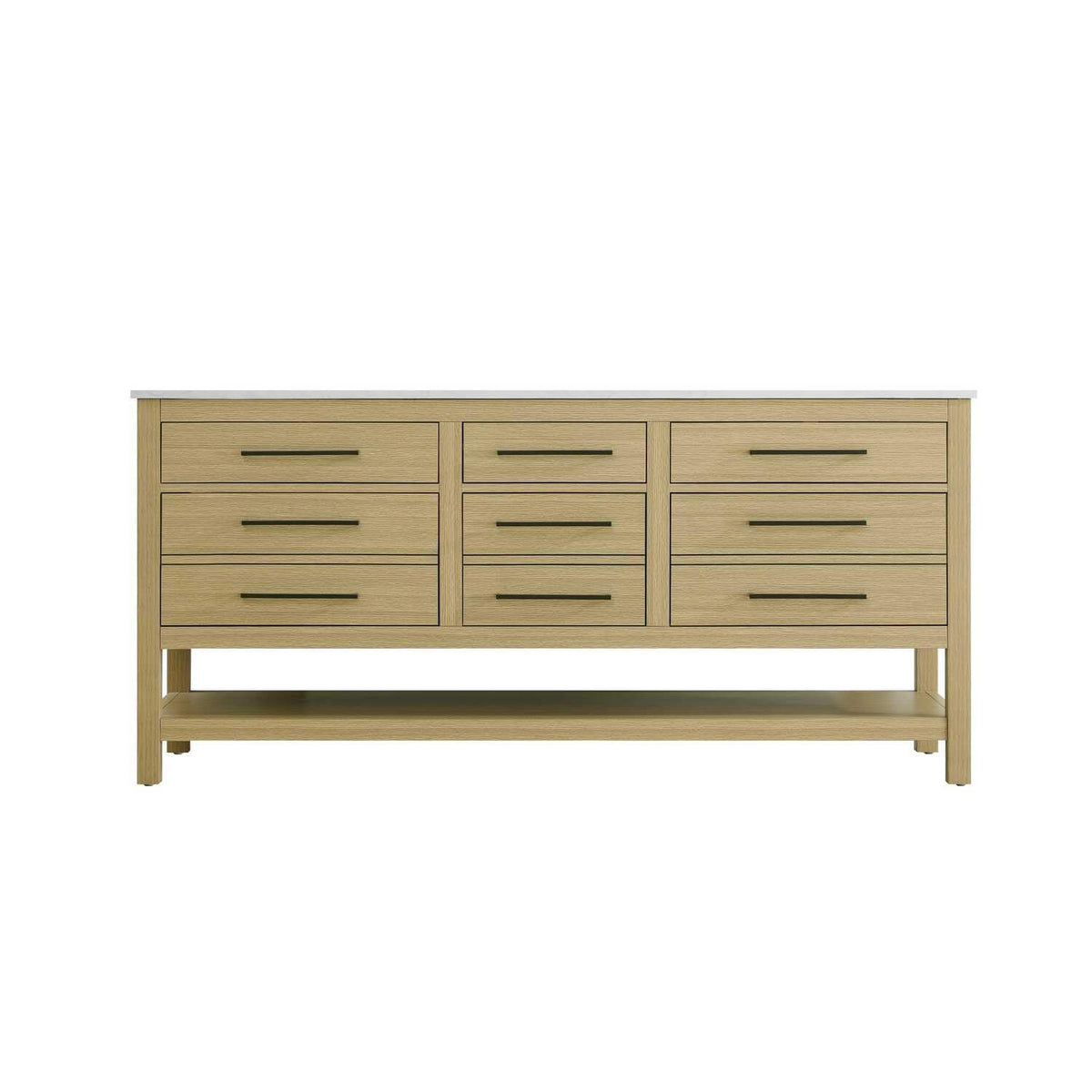 Elegant Kitchen and Bath 72" Double Bathroom Vanity in Honey Brown by karson – Wood, Honey Brown, Model VF60572DMHB