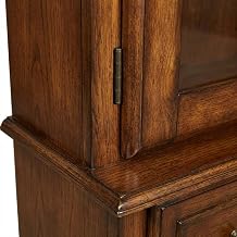 FurniFact Medium Brown 800 Classic 8 Gun Cabinet with Wood Veneer, Secure Storage for Firearms, Elegant Design, Durable Wood Construction
