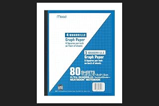 Mead 06497 Quad Ruled Wireless Neatbook, 8.5" X 11", 80 Sheets, White (Pack of 24)