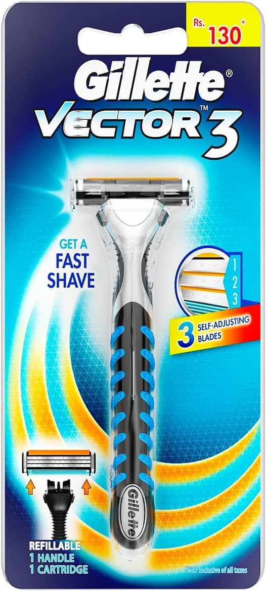 Gillette 1 Count (Pack of 2) / Blue / Modern Cartridge Razors