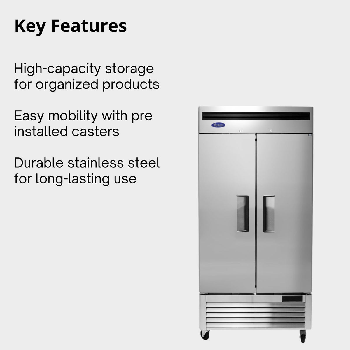 Atosa 28.5 cu. ft. / Stainless Steel / 28.5 cubic_feet Freezers