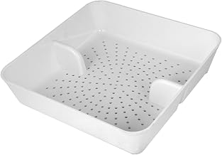 Set of 4 Excellante Floor Drain Strainer, Abs, 8-1/2-Inch by 8-1/2-Inch by 2-1/4-Inch