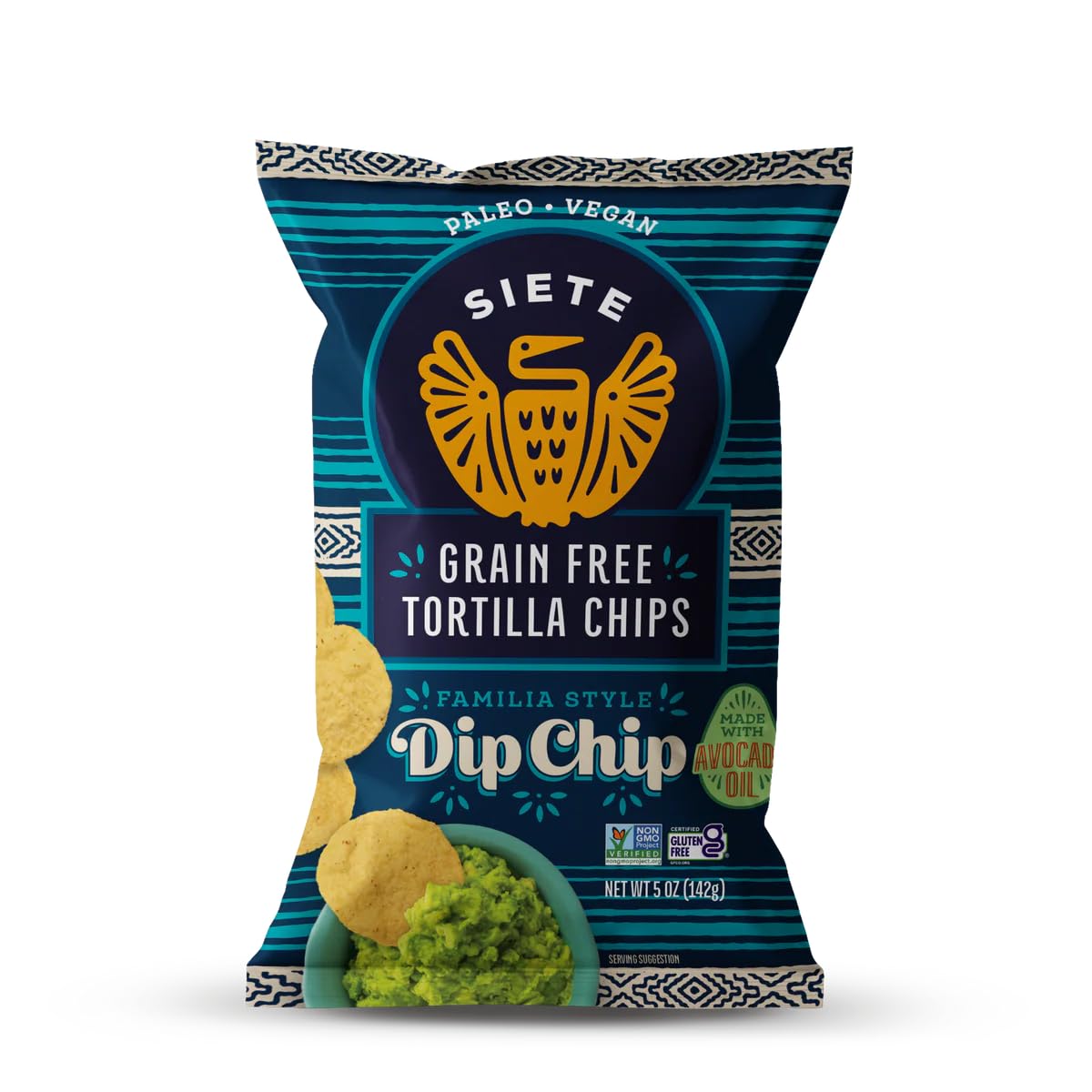 Siete Dip Chip / 5 Ounce (Pack of 3) / 3 Tortilla