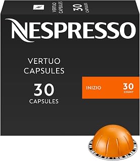 Nespresso Vertuo, Inizio, Medium Roast, 30-Count Espresso Coffee Pods