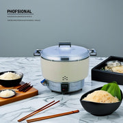 Rice Cooker by Thunder Group – 55.0 cups, Polyresin, White, Model RER55ASN