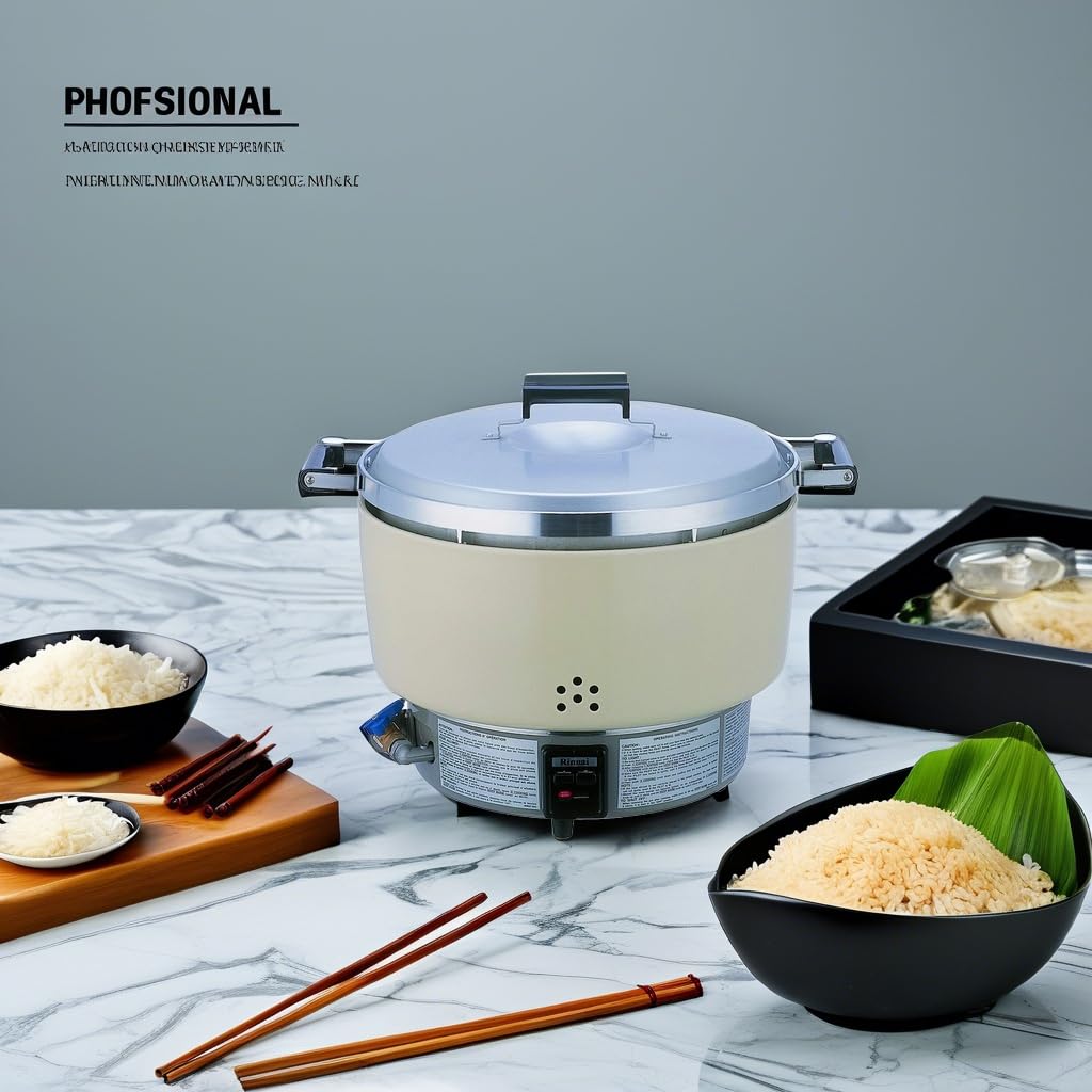 Rice Cooker by Thunder Group – 55.0 cups, Polyresin, White, Model RER55ASN