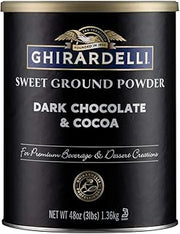 Ghirardelli Dark Chocolate & Cocoa - Sweet Ground Powder, Chocolate, 3 Lb