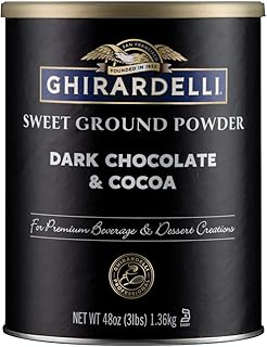 Ghirardelli Dark Chocolate & Cocoa - Sweet Ground Powder, Chocolate, 3 Lb