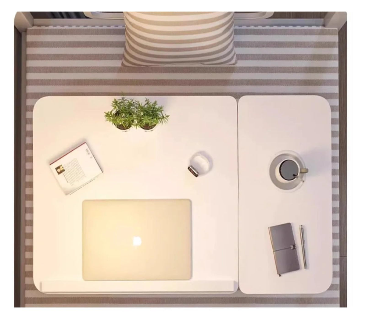 Adjustable Bed Laptop Table by KCTAKXMRA – One Size, White, Model KCTAKXMRA