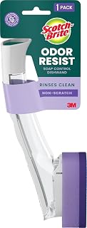 Scotch-Brite Non-Scratch Advanced Soap Control Dishwand, Leak-Free Guarantee, Long Lasting and Reusable