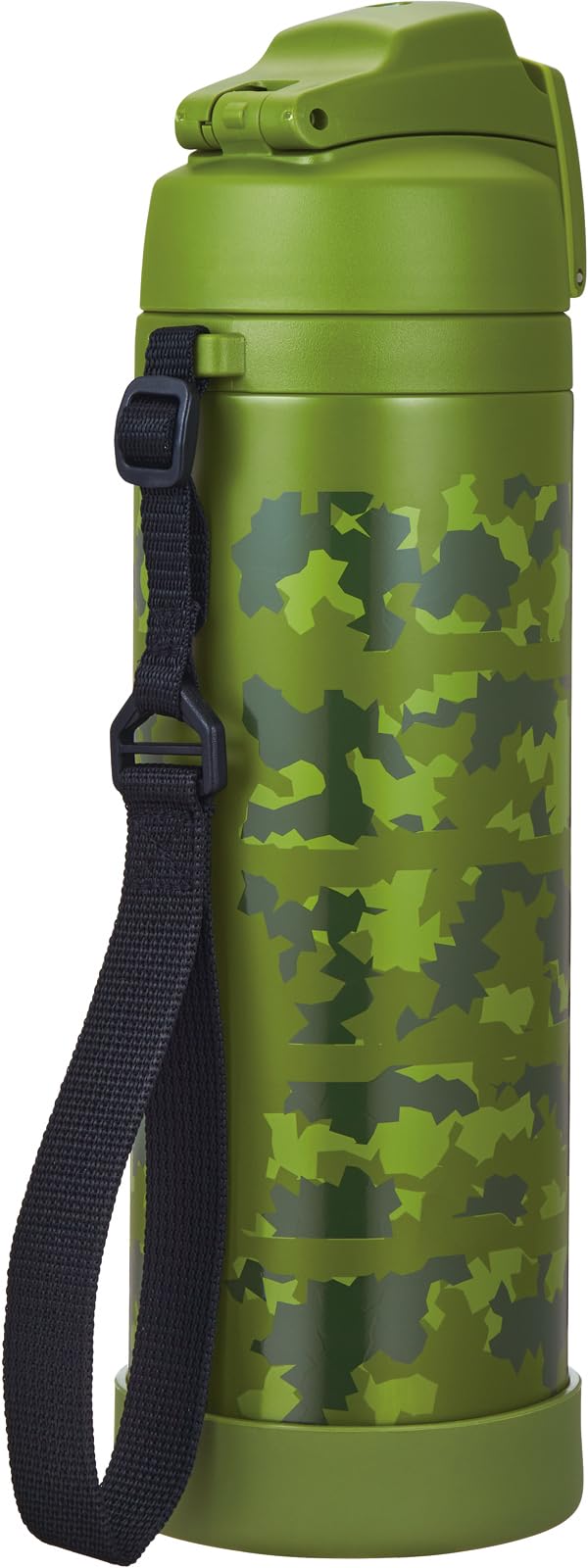 Vacuum Insulated Sports Bottle with Strap 0.3 gal (1 L) Khaki Camouflage Cold Only by THERMOS – 33.8 Ounces, 1.0 liters, Stainless Steel, Khaki Camouflage, Model FJI-1001 KK-C