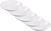 Corelle J413-N CP-9635 Plate, Outer Diameter 6.7 x Height 1.2 inches (17 x 3 cm), Break-Resistant, Lightweight, Winter Frost White, Small Deep Plates, Set of 5