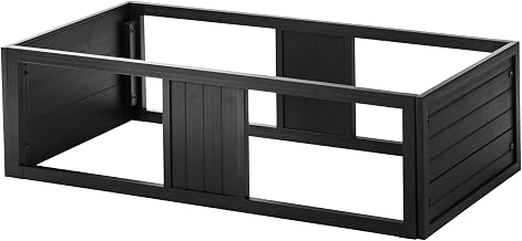 New Age Pet ECOFLEX Large Black Mojave Stacker for Reptile Habitats | 10 Year Limited Manufacturer's Warranty | Stackable Design, Accommodates Lighting Set-Up