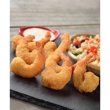 Americana Panko Breaded 16 to 20 Count Round Tail On Shrimp by Mariner Jack – Commercial Grade