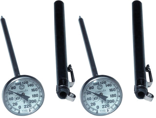 Pocket Dial Food Thermometer (Pack of 2) by Comark – 1 Count, Black, Model T220AK