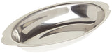 Stainless Steel Oval Au Gratin Dish by Winco – 12 Ounce, Stainless Steel, Model ADO-12