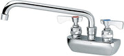 Royal Series 4" Center Wall Mount Faucet by Krowne – Ceramic, Chrome, Model 14-410L