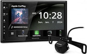 DMX50S 6.8" Capacitive Touchscreen Digital Multimedia Receiver | Plus KENWOOD CMOS-230LP1 Universal Backup Camera