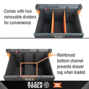 KLEIN TOOLS Single Drawer / Orange / 50.0 pounds Tool Boxes