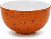 Tuxton Artisan Geode Geode Coral Reactive Natural 17-Ounce Soup Bowl, Case of 24, Orange/White;