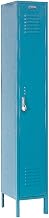 Global Industrial Single Tier Locker, 12x12x72 1 Door, Unassembled, Blue