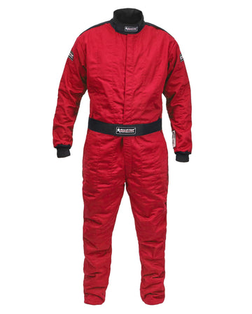 ‎ Driving Suit - 1-Piece - SFI 3.2a/5 - Multi Layer - Fire Retardant Fabric/Nomex - Red - Medium - Each by Allstar Performance – Nylon, Red, Model ALL935072