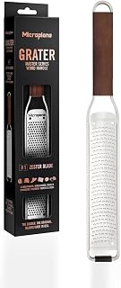 Microplane Zester Grater for Citrus Fruits, Hard Cheese, Ginger, Chocolate, Nutmeg and Truffle with Stainless Steel Blades - Made in USA
