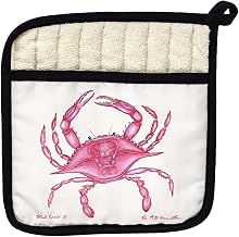 Betsy Drake PT102 Pink Crab Pot Holder