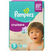Cruisers Diapers Size 5 19 Count by Pampers – Size 5 (19 Count), Paraben Free, Latex Free, Chlorine Free, Model 037000751984