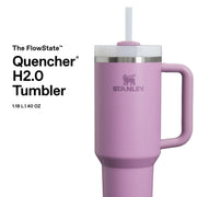 Quencher H2.0 Flowstate Tumbler 1.2L - Kallt I 11 Timmar - Iced I 48 Timmar - Kopp Med Halm by STANLEY – 39.9 Ounces, 1.18 liters, Stainless Steel, Lilac, Model 10-10824-602