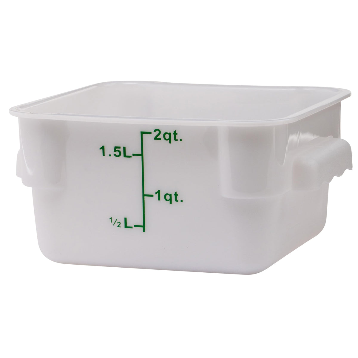 Winco 2 Quart / Container / White Containers