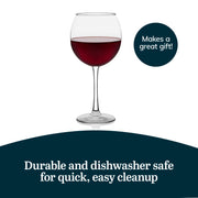 Libbey Balloon Red 6 / 6 count / Vina Wine Glasses