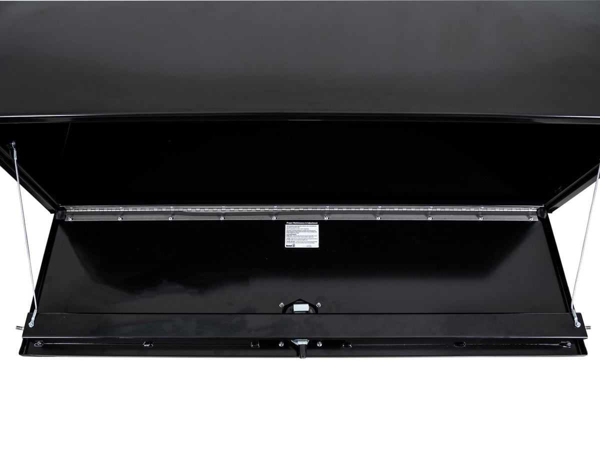Buyers Products Company Black Gloss / 18 x 18 x 60 Inches / Rectangular, metal, hinged lid, smooth black powder-coated finis Truck Bed Toolboxes