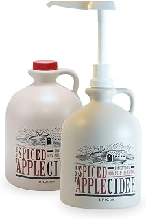 Mountain Cider Company Mountain Cider Spiced Apple Cider Concentrate | Pack of 2 Jugs, 64 fl oz Each (128 Servings) + FREE Pump | 100% Natural, No Sugar Added, No Preservatives, Gluten Free | Holiday & Entertaining Bundle