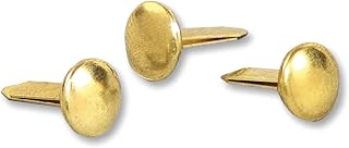 ACCO Brands ACCO Brass Paper Fasteners, 1/2", Plated, 1 Box, 100 Fasteners/Box (71709)