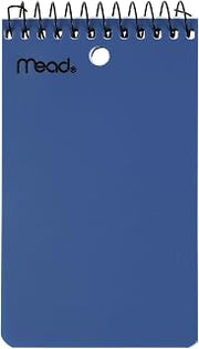 Mead Memo Book Poly Cover 3x5, 100 sheets