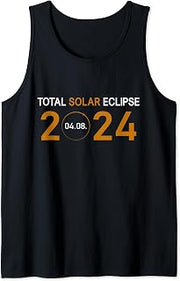 Total Solar Eclipse 2024 April 4th Spring USA Totality Tank Top