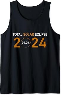 Total Solar Eclipse 2024 April 4th Spring USA Totality Tank Top